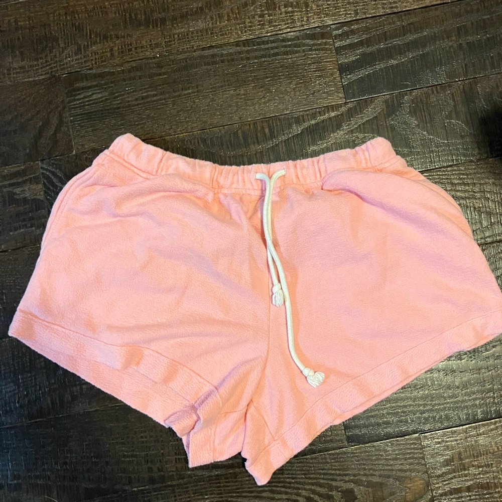 Pink aerie medium drawstring shorts. A